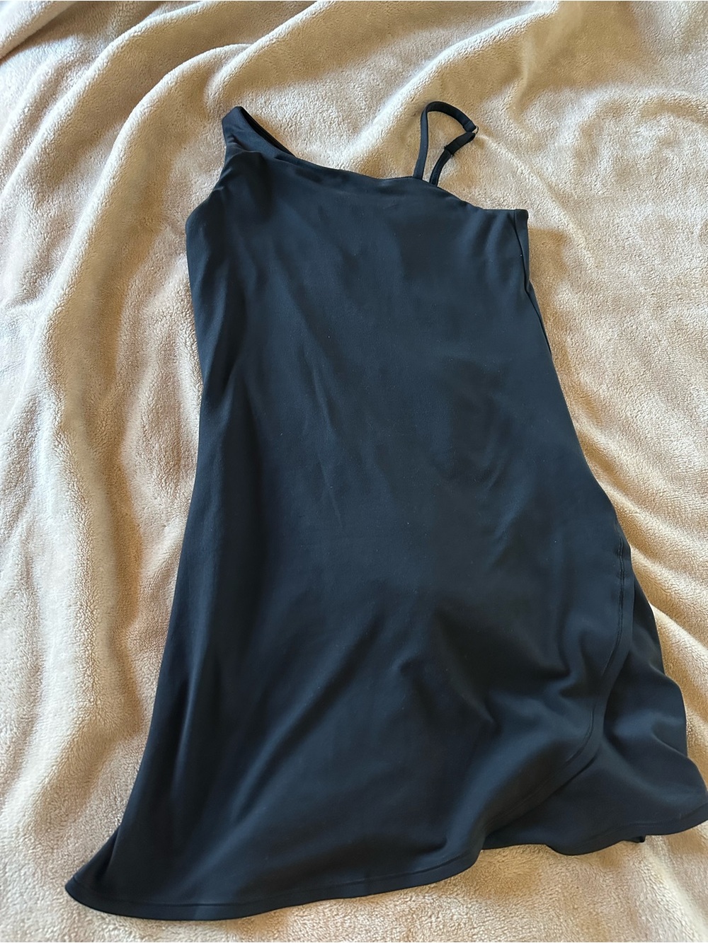 Athleta Girl Black One-Shoulder Athletic Dress